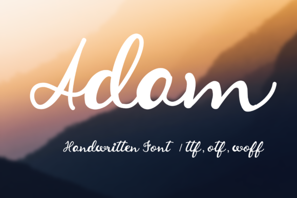 Adam: A Magical Script Font for Designs That Feel Both Classic and Friendly