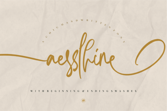 Aesslhine: The Handwritten Script Font That Elevates Your Personal Projects