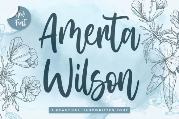 Amerta Wilson: The Sweet Script Font for Your Creative Projects