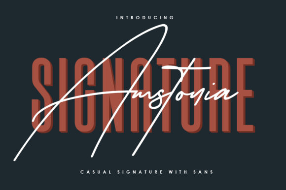 Amstonia Signature: A Versatile Duo Font for Creative Projects