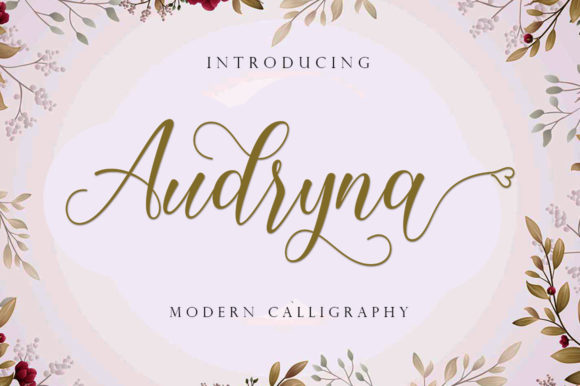 Audryna: The Modern Script Font for Creative Expression