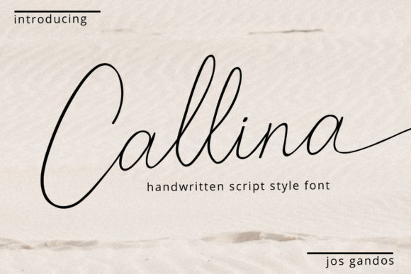 Callina: The Fresh Script Font for Modern Elegance