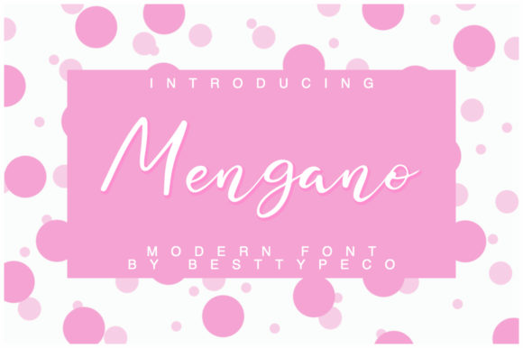 Finding Elegance: Mengano Font for Crafted Designs
