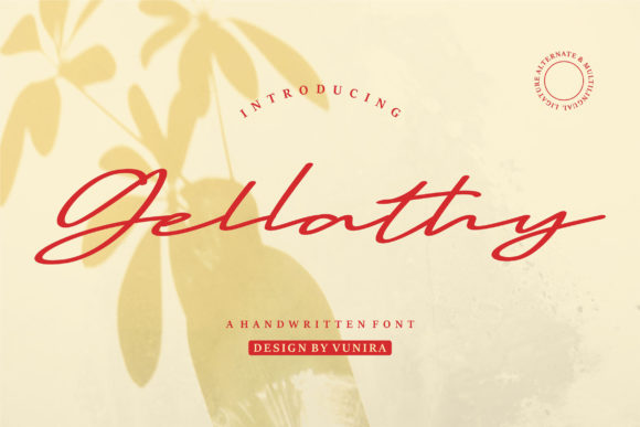 Gellathy: The Elegant Script Font for Creative Expression