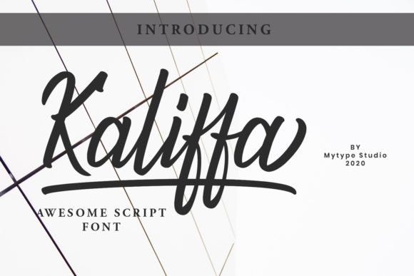 Kaliffa: An Elegant Script Font for Professional and Personal Projects