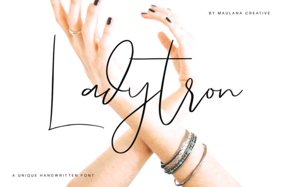 Ladytron: A Script Font Born from Brush Pen and Pencil