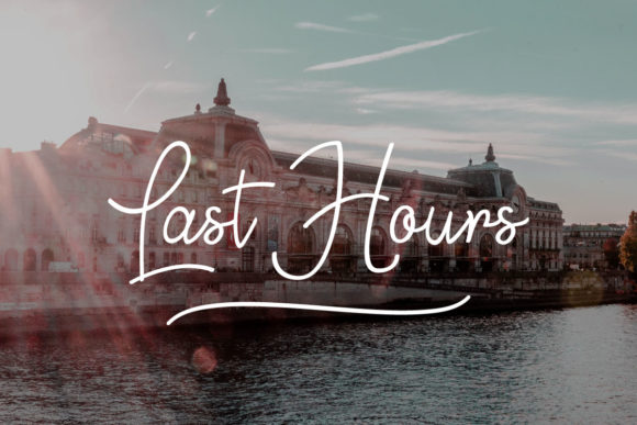 Last Hours: A Romantic Script Font for Delicate Designs
