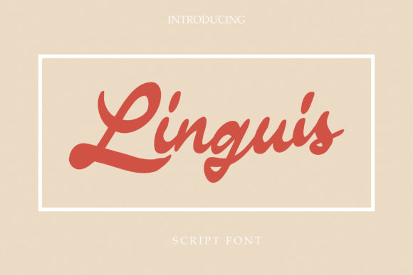 Linguis: The Flowing Script Font That Turns Words Into Art