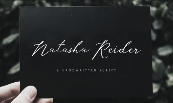 Natasha Rieder: An Elegant Script Font for Contemporary Projects