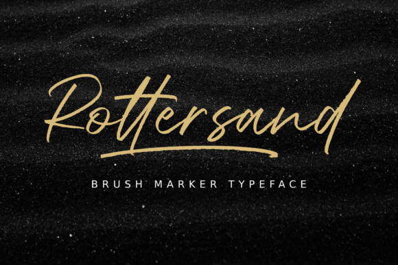 Rottersand: The Brush Marker Script Font for Authentic Handwritten Design