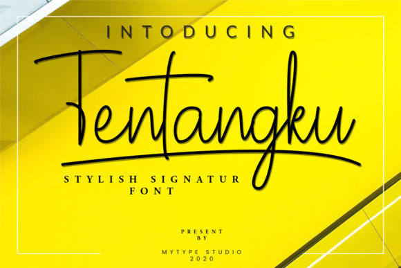 Tentangku: A Signature Style Font for Strategic Personalization