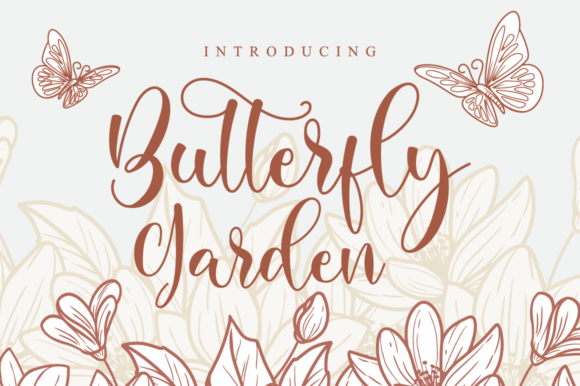 The Art of Elegant Script: Unveiling the Butterfly Garden Font