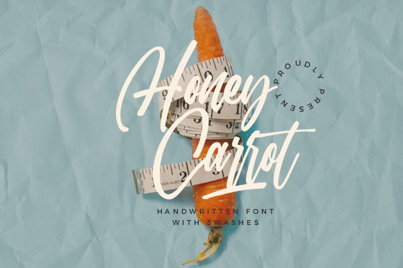 The Artful Charm of the Honey Carrot Handwritten Script
