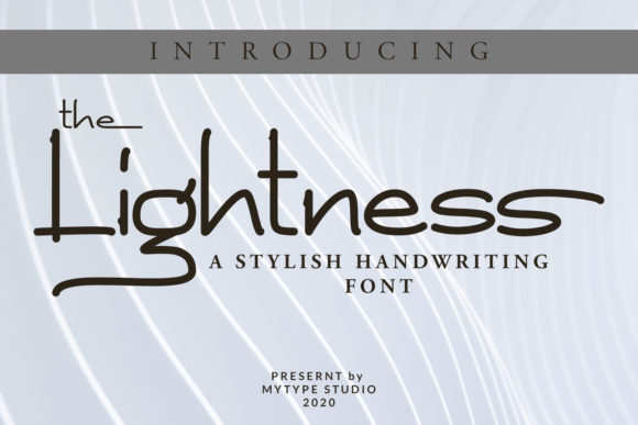 The Lightness: A Casual Script Font for Real World Projects